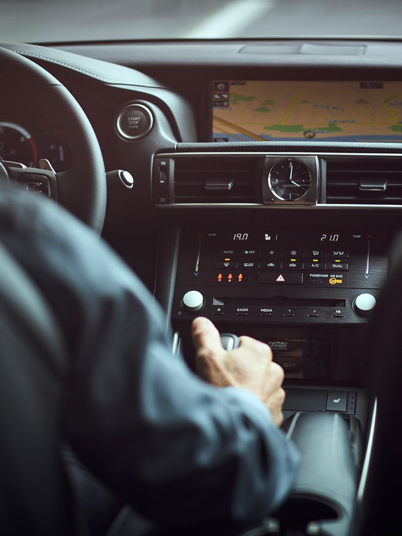 The Lexus interior